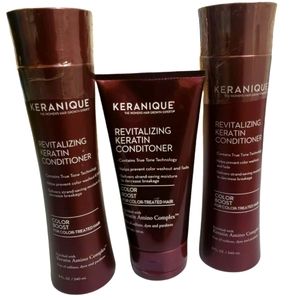 Keranique Revitalizing Keratin conditioner Hair Growth Set of 3